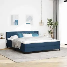 Vedruvoodi Madratsiga Madratsiga Peaga Sinine 180 X 200 Cm