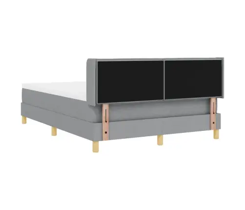 Voodiraam Vedrudega Madratsiga Helehall 140 X 190 Cm Kangas