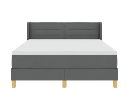 Voodiraam Vedrudega Madratsiga Tumehall 140 X 190 Cm Kangas