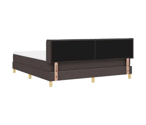 Karbi Vedrumadrats Madratsiga Tume Pruun 200 X 180 Cm Polüester