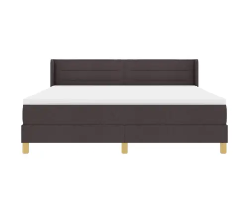 Karbi Vedrumadrats Madratsiga Tume Pruun 200 X 180 Cm Polüester