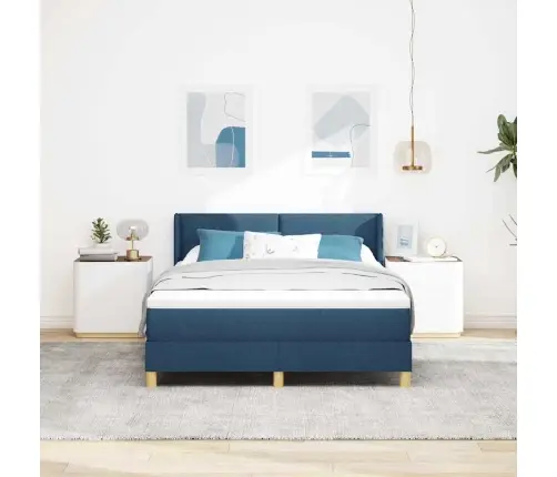 Karbi Vedrumadrats Madratsiga Sinine 190 X 140 Cm Polüester