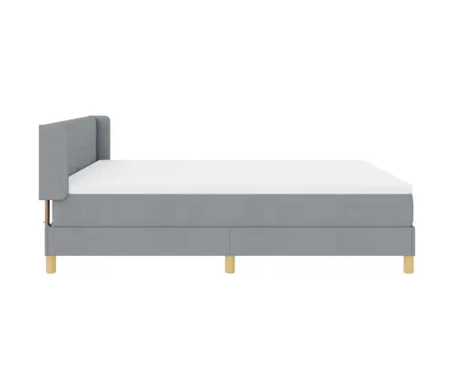 Voodiraam Vedrudega Madratsiga Helehall 180 X 200 Cm Kangas