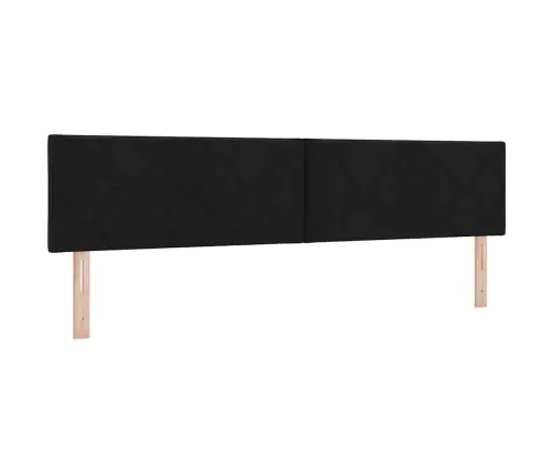 Kiemas Lova Su Čiužiniu Juoda 200 X 200 Cm Poliesteris