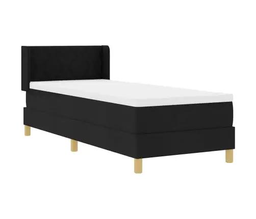 Kastītes Atsperu Gulta Melns Un Balts Un Melns 80 X 200 Cm Vidaxl