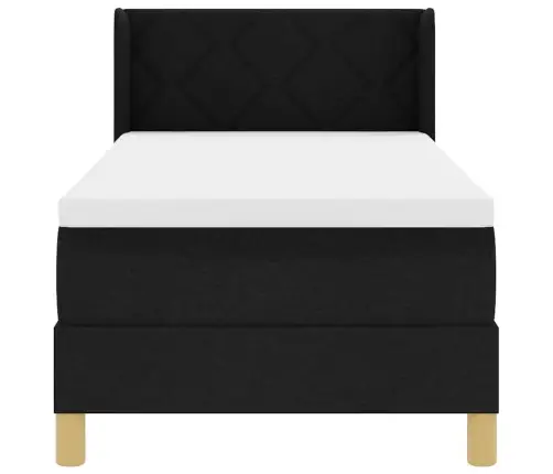 Kastītes Atsperu Gulta Melns Un Balts Un Melns 80 X 200 Cm Vidaxl