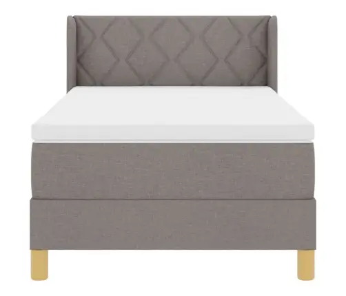 Kiemas Lova Su Čiužiniu Taupe 200 X 90 Cm Poliesteris