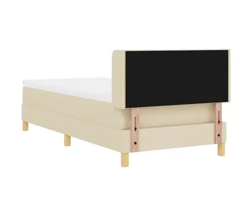 Lovos Pagrindas Su Čiužiniu Kreminė 90 X 200 Cm Audinys