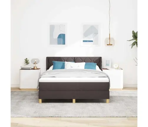 Karbi Vedrumadrats Madratsiga Tume Pruun 200 X 160 Cm Polüester