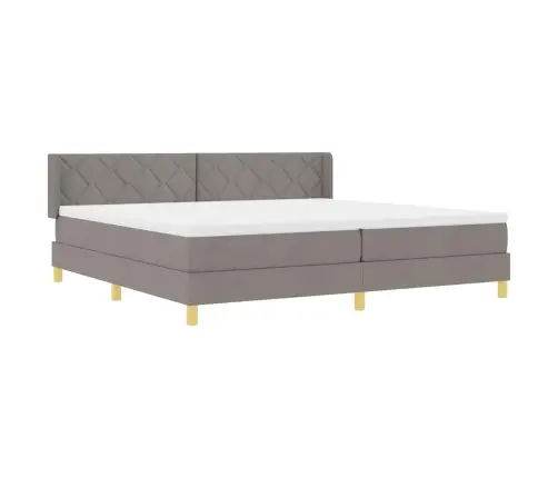 Kiemas Lova Su Čiužiniu Taupe 200 X 200 Cm Poliesteris