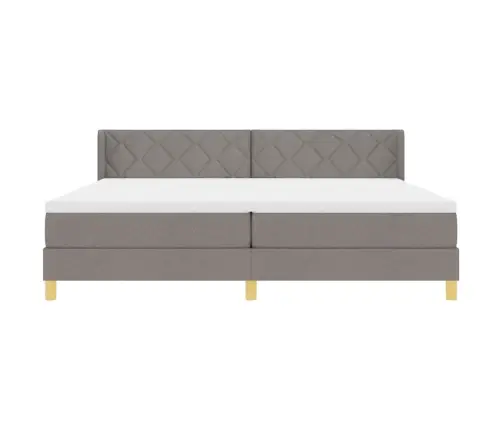 Kiemas Lova Su Čiužiniu Taupe 200 X 200 Cm Poliesteris