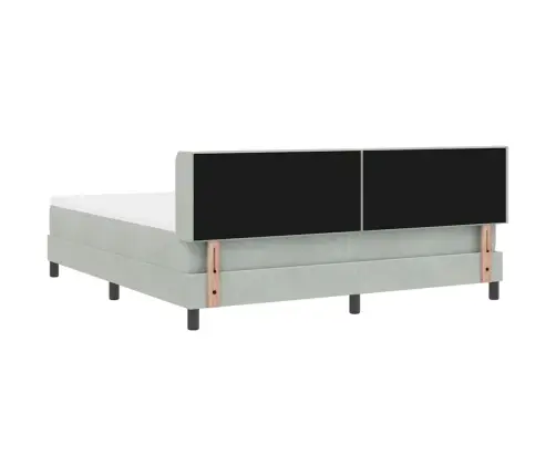 Gultas Rāmis Ar Matraci Melnā Krāsā 100X200 Cm Samts Ar Matraci Vidaxl