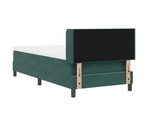 Gultas Rāmis Ar Matraci Melnā Krāsā 100X200 Cm Samts Tumši Zaļa Vidaxl Gultas Rāmis Ar Matraci Melnā Krāsā 100X200 Cm Samts Tumši Zaļa Vidaxl