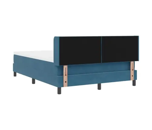 Lova Su Spyruokliniu Čiužiniu Juoda 100X200 Cm Aksominė
