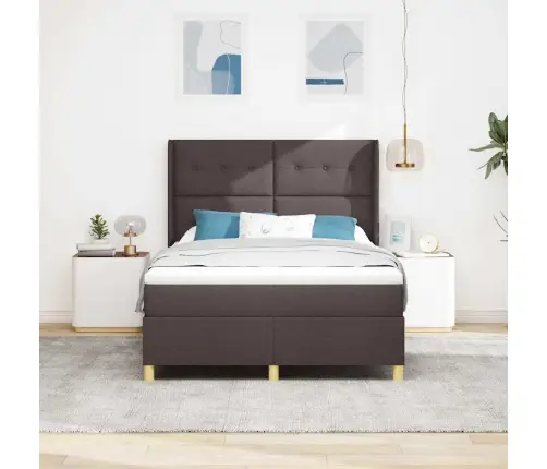 Karbi Vedrumadrats Madratsiga Tume Pruun 140 X 200 Cm Kangas