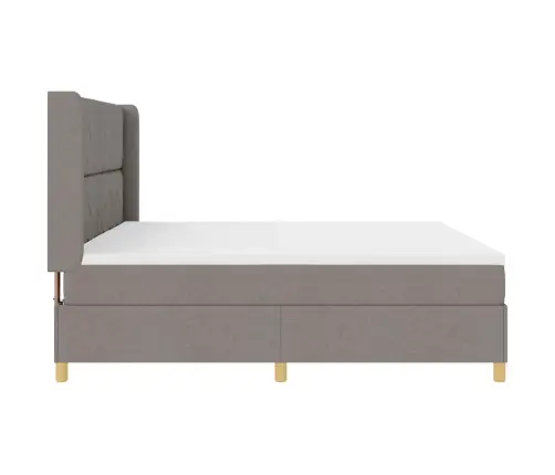 Kiemas Lova Su Čiužiniu Taupe 200 X 200 Cm Audinys