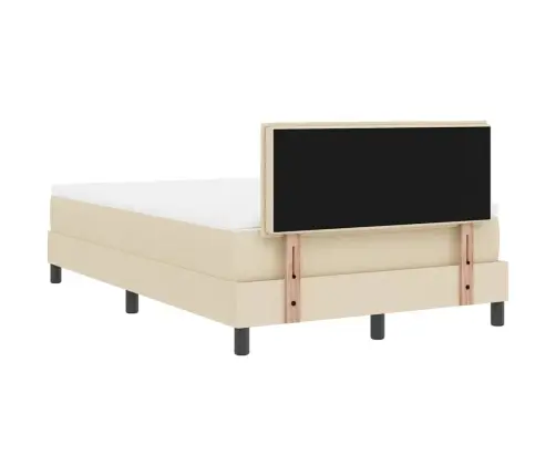 Kiemas Lova Su Čiužiniu Kreminė 120 X 190 Cm Audinys