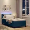 Box Spring Gulta Ar Matraci Un Led Zilo 100X200 Cm Audumu Vidaxl