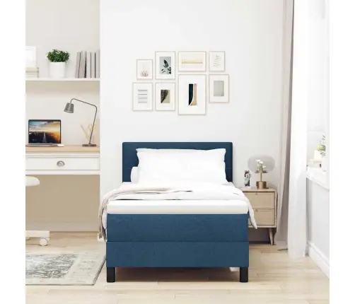 Box Spring Gulta Ar Matraci Un Led Zilo 100X200 Cm Audumu Vidaxl