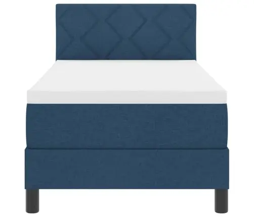 Kiemas Lova Su Čiužiniu Mėlyna 80 X 200 Cm Audinys