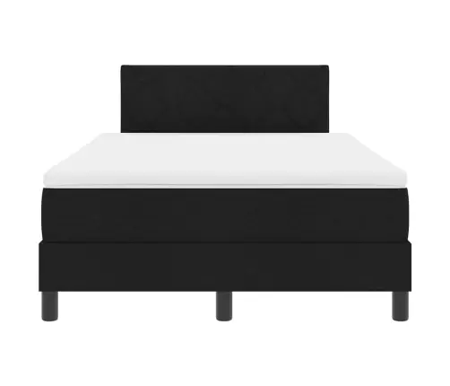 Kiemas Lova Su Čiužiniu Juoda 120 X 190 Cm Audinys