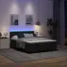 Kiemas Lova Su Čiužiniu Juoda 140 X 190 Cm Audinys