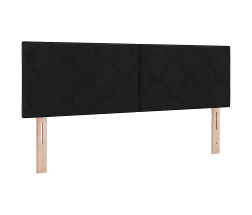 Kiemas Lova Su Čiužiniu Juoda 140 X 190 Cm Audinys