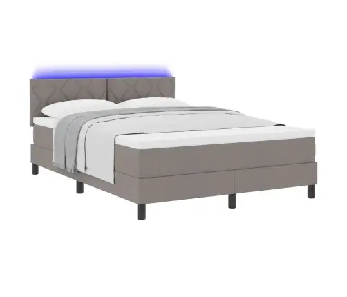 Kiemas Lova Su Čiužiniu Taupe 140 X 190 Cm Audinys