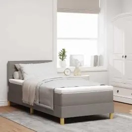 Led Čiužinio Lova Su Čiužiniu Taupe 100 X 200 Cm Audinys Led Čiužinio Lova Su Čiužiniu Taupe 100 X 200 Cm Audinys