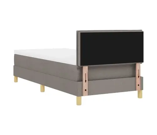 Led Čiužinio Lova Su Čiužiniu Taupe 100 X 200 Cm Audinys