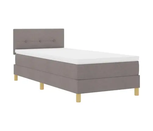 Led Čiužinio Lova Su Čiužiniu Taupe 100 X 200 Cm Audinys