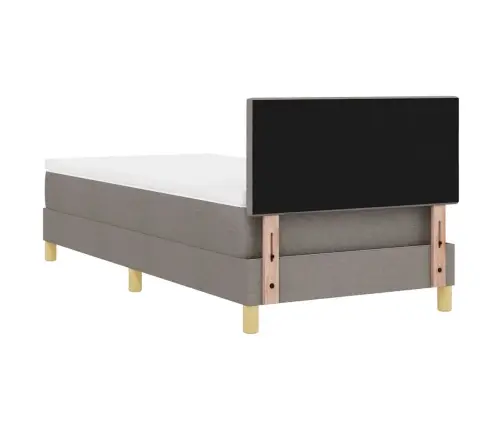 Led Čiužinio Lova Su Čiužiniu Taupe 100 X 200 Cm Audinys