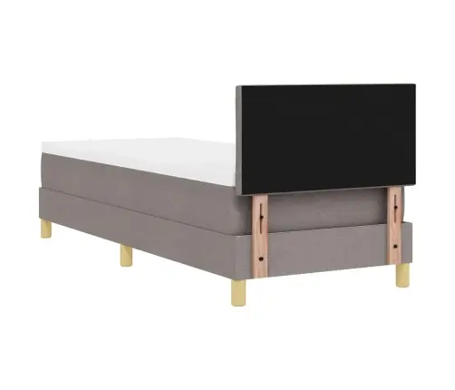 Led Box Spring Voodi Peaga Pruunikashall 80 X 200 Cm Kangas