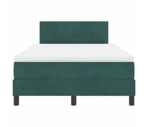 Led Čiužinio Lova Su Led Tamsiai Žalia 120 X 200 Cm Aksomas