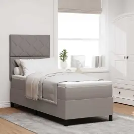 Kiemas Lova Su Čiužiniu Su Led Taupe 80 X 200 Cm Audinys Kiemas Lova Su Čiužiniu Su Led Taupe 80 X 200 Cm Audinys