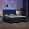 Boxspring Gulta Ar Matraci Un Led - Zila, 180 X 200 Cm, Audums Vidaxl