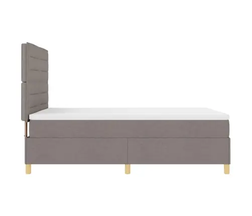 Led Box Spring Voodi Peaga Pruunikashall 140 X 190 Cm Kangas