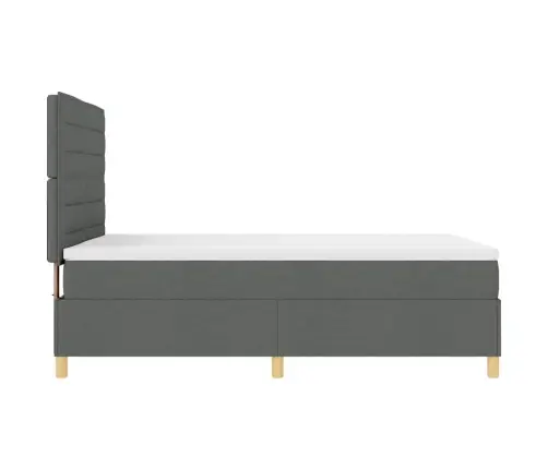 Led Čiužinio Lova Tamsiai Pilka 140 X 200 Cm Audinys