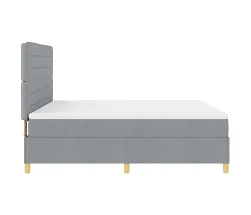 Led Čiužinio Lova Šviesiai Pilka 180 X 200 Cm Audinys