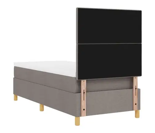 Led Čiužinio Lova Su Čiužiniu Taupe 80 X 200 Cm Audinys