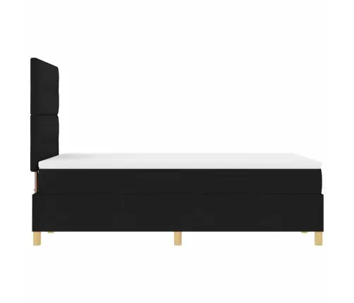 Led Čiužinio Lova Su Čiužiniu Juoda 120 X 190 Cm Audinys