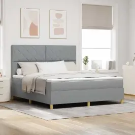 Led Gultas Pamatne Gaiši Pelēks 180 X 200 Cm Audums Vidaxl Led Gultas Pamatne Gaiši Pelēks 180 X 200 Cm Audums Vidaxl