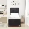 Led Čiužinio Lova Su Čiužiniu Juoda 80 X 200 Cm Audinys