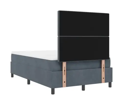 Led Box Spring Voodi Madratsiga Tumehall 120 X 200 Cm Kangas