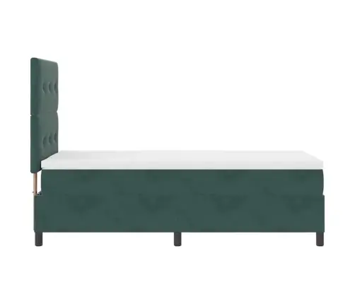 Led Čiužinio Lova Tamsiai Žalia 100 X 200 Cm Audinys