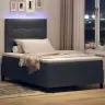 Box Spring Gulta Ar Matraci Un Led Tumši Pelēka 120X190 Cm Samtā Vidaxl Box Spring Gulta Ar Matraci Un Led Tumši Pelēka 120X190 Cm Samtā Vidaxl