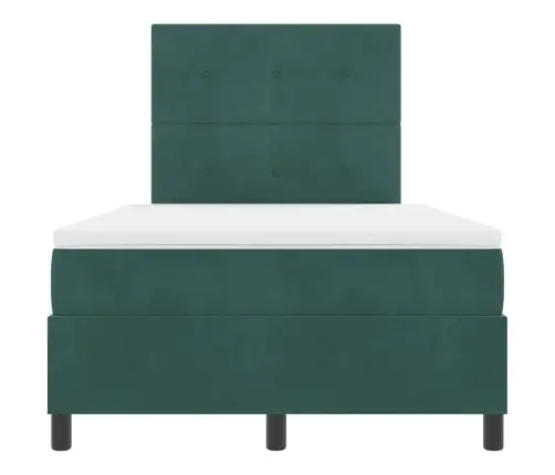 Led Čiužinio Lova Tamsiai Žalia 120 X 200 Cm Audinys