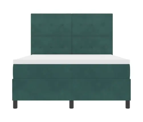 Led Čiužinio Lova Tamsiai Žalia 140 X 190 Cm Audinys