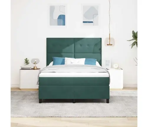 Led Čiužinio Lova Tamsiai Žalia 160 X 200 Cm Audinys