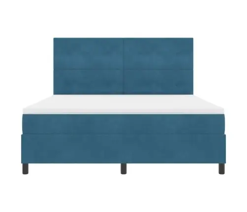 Led Čiužinio Lova Tamsiai Mėlyna 180 X 200 Cm Audinys